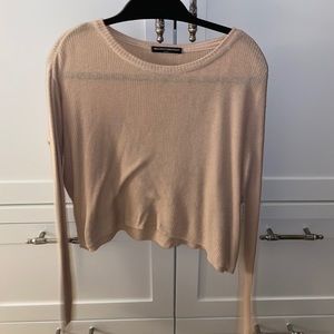 Nude brandy sweater